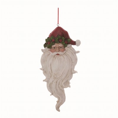 Transpac Resin Multicolor Christmas Classic Santa Hanging Wall Accent