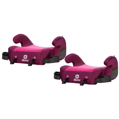 Diono Solana 2 With Latch Pack Of 2 Backless Booster Car Seats, Pink