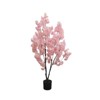 Cherry Blossom Artificial Tree, 5.9ft Artificial Cherry Blossom Flowers Trees Faux Pink Cherry Blossom Tree Artificial with Flower Pot for Home Office - 3 of 4