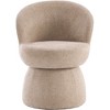 YOUNIKE Boucle Fabric Swivel Accent Chair Modern Upholstered Barrel Chair 22" Wide Living Room Chair Single Sofa Chair - 4 of 4