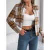 Jackets Women Casual Womens Casual Long Sleeve Short Vintage Pocket Slouchy Womens Casual Jackets and Coats - 2 of 4