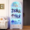 Vlsrka Display Cabinet with Glass Doors, Arched Curio Cabinet with Human Sensor Lights,White - 3 of 4