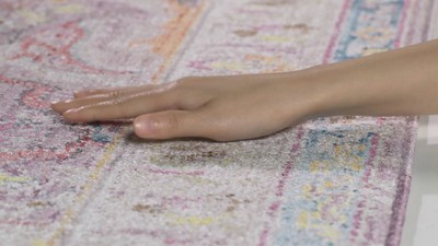 Safavieh 4' x 6' Blue and Light Grey Synthetic Area Rug