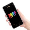 Home Heritage 7' Icicle Style Holiday Lights, App Controlled, 50 RGB LEDs 3 Pack - 3 of 4