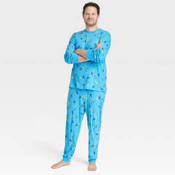 Men's Hanukkah Matching Family Pajama Set - Blue