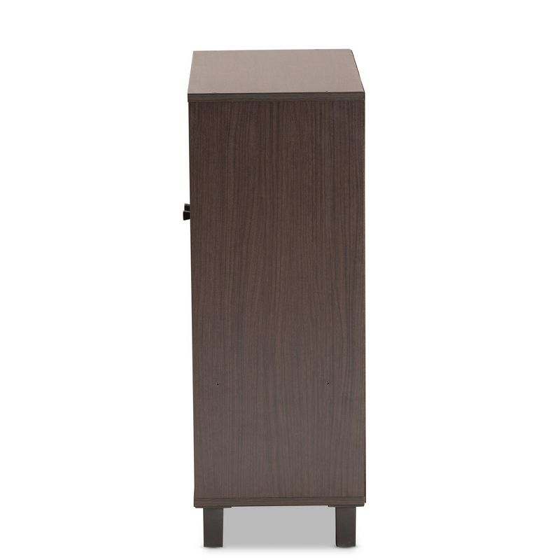 Rossin Modern Wood 2 Door Entryway Shoe Cabinet - Baxton Studio, 5 of 11