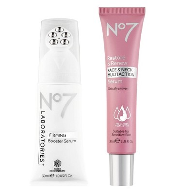 No7 Restore & Renew Multi Action Serum & Laboratories Firming Booster Serum Duo - 2ct