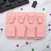 Unique Bargains Candy Mould 8-Cavity Tombstone Skull Candy Mould Hand Wash 7.8"x5.2"x0.91" 1 Pc - 2 of 4