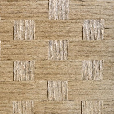 Beige 3-Panel Bamboo Woven Folding Room Divider
