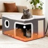 GOTGELIF Heated Cat House Non-Slip Cat Bed with 9 Temperature Settings, Scratching Board & Cotton Cave, Indoor Use for Cats - 3 of 4