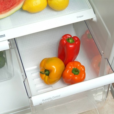 Con-Tact 18 x 4' Zip-N-Fit Premium Non-Adhesive Ribbed Shelf Liner: Clear Drawer & Fridge Liner for Cabinets