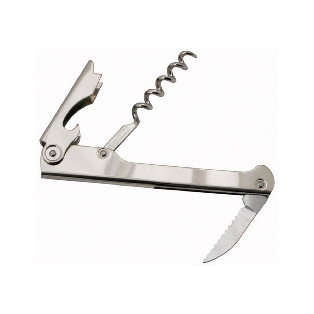 Winco Waiter's Cork Screw, Stainless Steel - thumbnail 4