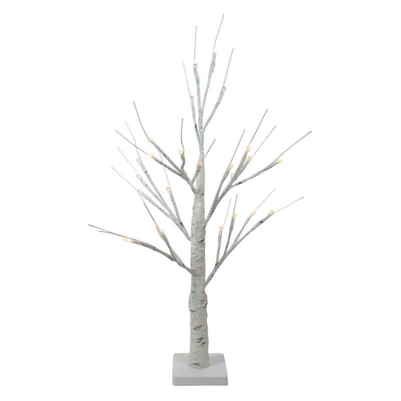 Northlight 24" Lighted Christmas Twig Tree Outdoor Decoration - Warm White LED Lights, 1 of 6