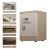 JUJABU 23.6" Tall Mobile Security Safes with with Alarm, Vibration Sensor,  Fireproof Document Bag and 4 Wheels, for Home or Office - Beige - 4 of 4