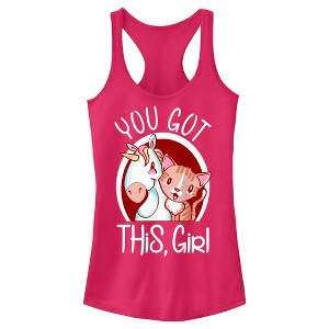 Juniors Womens Lost Gods You Got This Girl Racerback Tank Top - 1 of 4