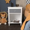 KWPZQEB 26.77'' Nightstand with Drawer and Open Locker, Wooden Side Table Night Stand for Bedroom, Living Room - 3 of 4