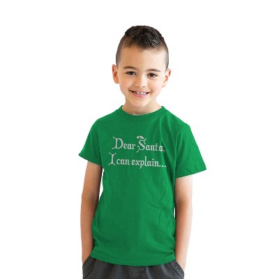 T-shirt Noël Humour « Cher Père Noël, Je Peux Expliquer » | Débardeur Cadeau Famille Fêtes