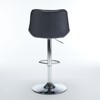 NicBex Dining Chairs Set of 2 Bar stool Upholstered Chair Adjustable Swivel Counter Stool for Home Bar and Kitchen Island with Back - 3 of 4
