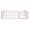 Okak Modern Floor Bed Frame with Safety Fence and Door, Metal Children's Floor Bed Frame for Kids Girls Boys Easy to Assemble - 4 of 4
