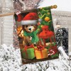 Waiting For Santa Christmas House Flag Puppy Presents 28" x 40" Briarwood Lane - 4 of 4