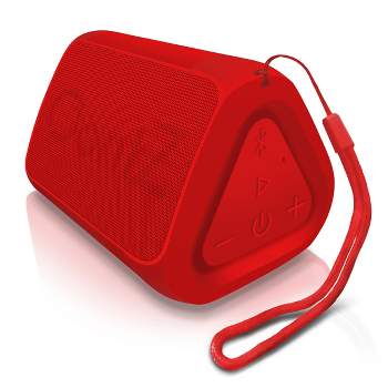OontZ Solo Bluetooth Speaker, IPX5 Water Resistant, 5 Watts, 100' Wireless Range, Red