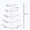 Hachikiko 5 - Tier Acrylic Cupcake Stand with LED String Light, Premium Cupcake Holder Tower for Weddings, Birthday Parties Decor - 4 of 4