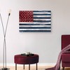 24" x 36" Shiplap Allegiance II by Studio Arts Unframed Wall Canvas - Masterpiece Art Gallery: Rustic US Decor, Ready to Hang - 3 of 4
