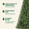 6FT Unlit Artificial Christmas Tree with 490 Tips, PVC Full Branches, Classic Green Holiday Tree with 4-Leg Plastic Stand for Indoor Home Decoration - 4 of 4