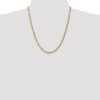 Black Bow Jewelry 4.5mm, 14k Yellow Gold, Open Concave Figaro Chain Necklace - 2 of 4