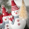 4.25"H & 4.25"H Sullivans Christmas Whimsical Snowman Ornament Set of 2  Multicolor - 2 of 2