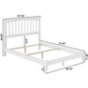 AFI Furnishings Mission Full Traditional Bed with Open Footboard and Turbo Charger in White - 2 of 4