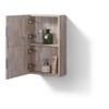 KubeBath Bliss 14Inch Wide by 24Inch High Linen Side Cabinet With One Door in Nature Wood Finish - 3 of 3