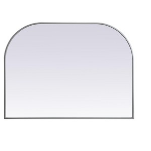 Elegant Lighting Metal Frame Arch Mirror 40x30 Inch in Silver - 1 of 4