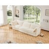 Modular Cloud Corduroy 3-Seater Sofa with Removable Covers, Convertible to Sectional/Bed, 300lb Capacity per Seat - 2 of 4