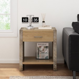 Christopher Knight Home Toriel Rustic Nightstand with 1 Drawer and Lower Shelf - 1 of 4