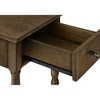 NicBex Classic Style Nightstand with 1 Drawer Bedside Table with Turned Legs End Table for Living Room, Bedroom, Espresso - 2 of 4