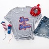 Simply Sage Market Women's Stars and Stripes Cursive Short Sleeve Graphic Tee - 3 of 4