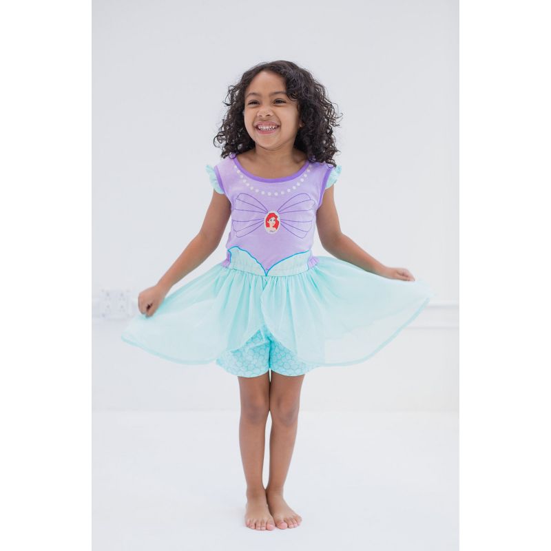 Disney Princess Moana Frozen Rapunzel Jasmine Belle Girls Romper and Skirt Little Kid to Big Kid, 2 of 9