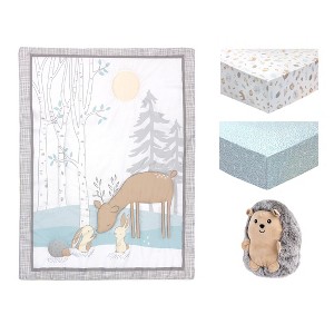 Sammy & Lou Cottontail Friends Baby Nursery Crib Bedding Set - 4pc - 1 of 4