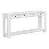 YOOCOZZ Solid Wood Rustic Chic Console Table with Bottom Shelf and Storage Drawers - 3 of 4