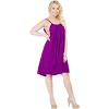 LA LEELA Women's Vacay Holiday Beach Summer Beachwear Sleeveless Casual Dress Spaghetti Strap Sleepwear Slip Chemise - 3 of 3