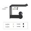 Vdomus Toilet Paper Holder with Phone Holder, Matte Black - image 4 of 4