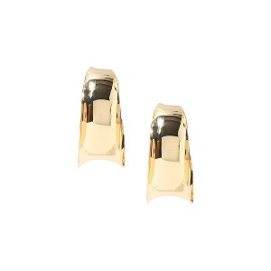 SOHI Women's California Gold Casual Hoop Earrings - 1 of 4