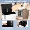 Racxily Stainless Steel Trash Can with Lock Device, Waste Basket, Garbage Can for home, Kitchen, Silver - 3 of 4