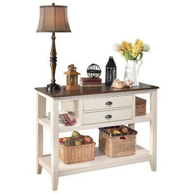 Whitesburg Dining Room Server Wood/Brown/Cottage White - Signature Design by Ashley