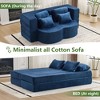 VASIP  Queen Size Foldable Sofa Bed, Plush Futon Sofa , Supportive High-Density Foam,  Convertible Sleeper Sofa,for Guest Room, Living Room - 4 of 4