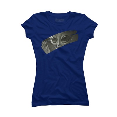 Junior's Design By Humans Alien By surgeryminor T-Shirt