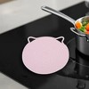 Unique Bargains Single Cat-Ear Shape Heat Resistant Coaster Cotton 11.81"x11.81"0.31" - 2 of 3