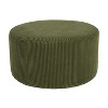 NicBex Round Velvet/PU/Corduroy Ottoman,Ottoman Bench Foot Stool for Living Room Bedroom Entryway - 4 of 4