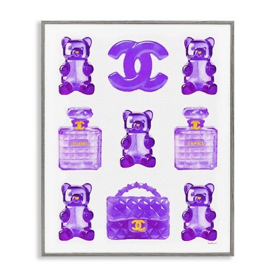 Stupell Industries Purple Glam Gummy Candy, 24" x 30"